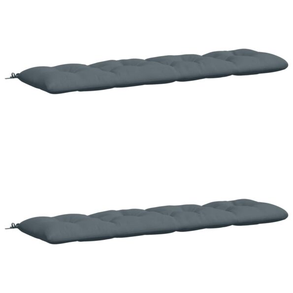 vidaXL Vankúše na lavičku VIANEN 2 ks 100% polyester Modrá – Obrázok 2