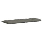 vidaXL Vankúš na lavičku VIANEN 100% polyester Sivá 200 x 60 x 12 cm – Obrázok 2