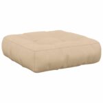 vidaXL 1-dielny sedací vankúš VIANEN 100% polyester Krémová – Obrázok 2