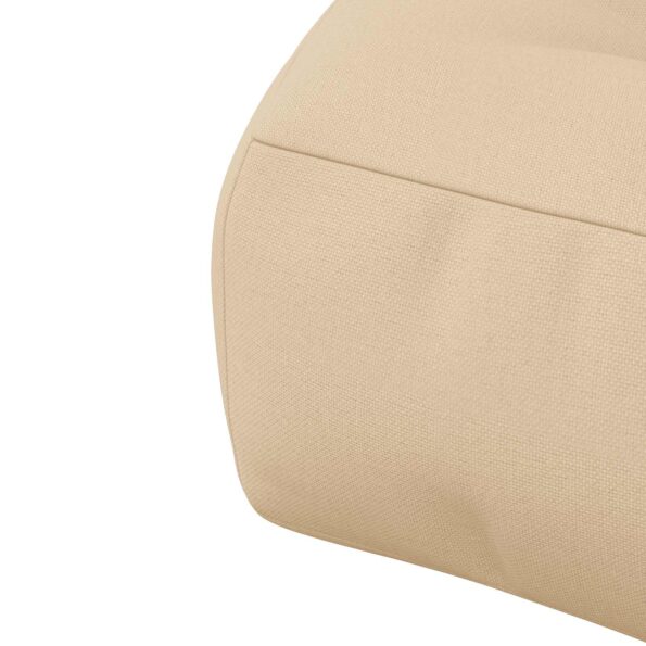 vidaXL 1-dielny sedací vankúš VIANEN 100% polyester Krémová – Obrázok 6
