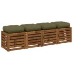 vidaXL 4-dielne sedacie vankúše VIANEN 4 pcs 100% polyester – Obrázok 3