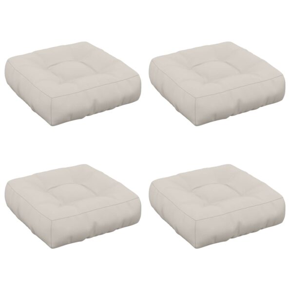 vidaXL 4-dielne sedacie vankúše VIANEN 4 pcs 100% polyester Biela – Obrázok 2