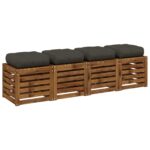 vidaXL 4-dielne sedacie vankúše VIANEN 4 pcs 100% polyester – Obrázok 3