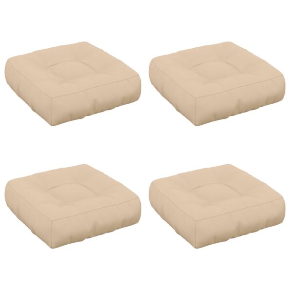 vidaXL 4-dielne sedacie vankúše VIANEN 4 pcs 100% polyester Krémová – Obrázok 2