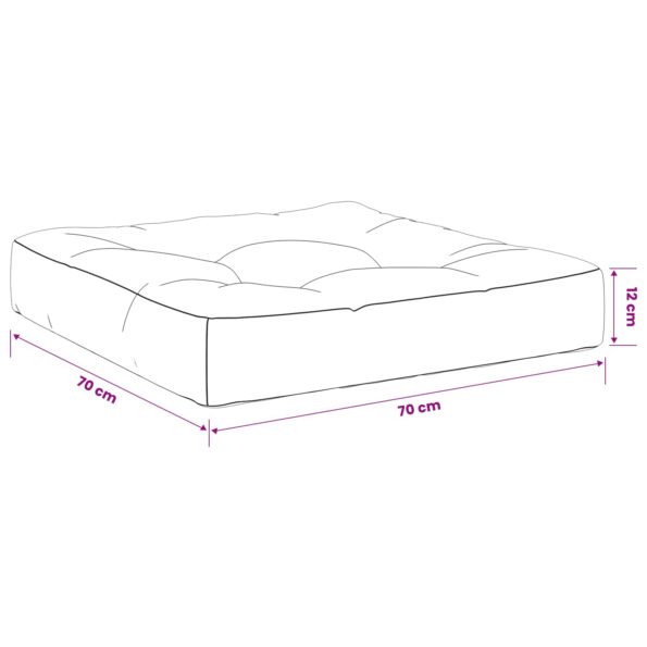 vidaXL 1-dielny sedací vankúš VIANEN 100% polyester Krémová – Obrázok 9
