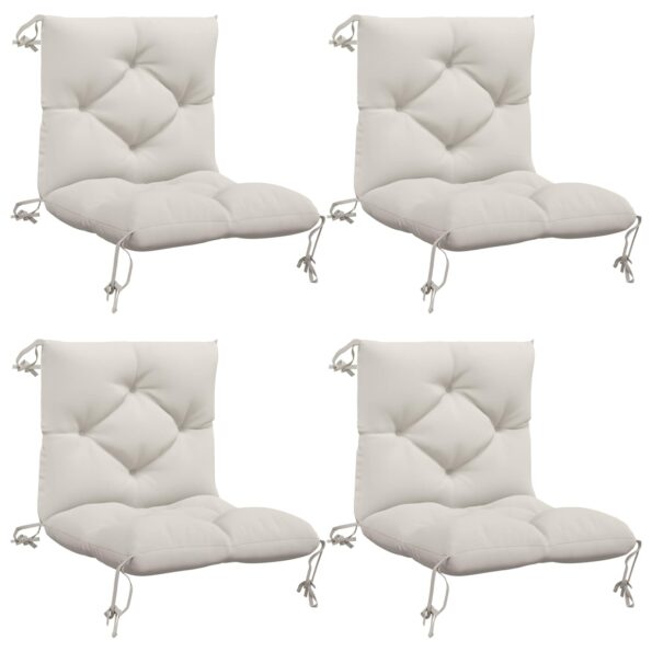 vidaXL 4-dielne paletové vankúše VIANEN 4 ks 100% polyester Biela – Obrázok 2