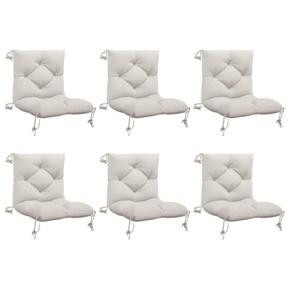vidaXL 6-dielne paletové vankúše VIANEN 6 ks 100% polyester Biela – Obrázok 2