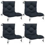 vidaXL 4-dielne paletové vankúše VIANEN 4 ks 100% polyester Tmavomodrá – Obrázok 2
