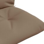 vidaXL 1-dielny paletový vankúš VIANEN 100% polyester Sivohnedá – Obrázok 6