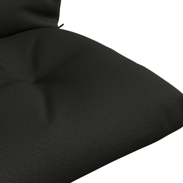 vidaXL 1-dielny paletový vankúš VIANEN 100% polyester Čierna – Obrázok 6