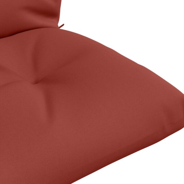 vidaXL 1-dielny paletový vankúš VIANEN 100% polyester Červená – Obrázok 6