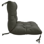 vidaXL 1-dielny paletový vankúš VIANEN 100% polyester Antracitová – Obrázok 5
