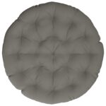 vidaXL Vankúš na Papasan stoličku VIANEN 100% polyester Sivá – Obrázok 4