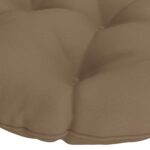 vidaXL Vankúš na Papasan stoličku VIANEN 100% polyester Sivohnedá – Obrázok 5