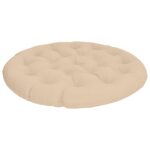 vidaXL Vankúš na Papasan stoličku VIANEN 100% polyester Krémová – Obrázok 2