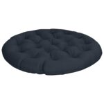 vidaXL Vankúš na Papasan stoličku VIANEN 100% polyester Tmavomodrá – Obrázok 2