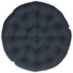 vidaXL Vankúš na Papasan stoličku VIANEN 100% polyester Tmavomodrá – Obrázok 4