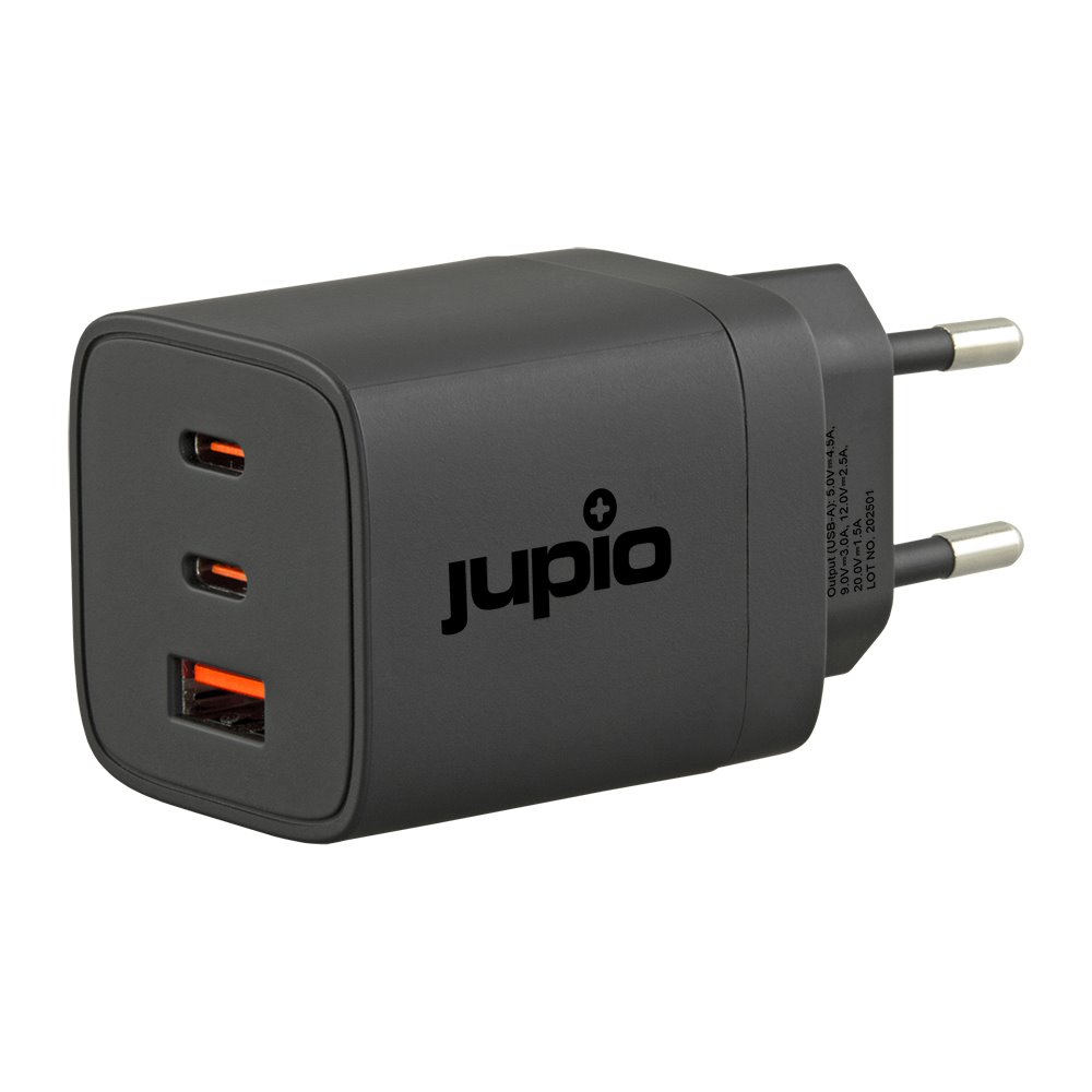 Adapter-Jupio-Triple-USB-2C1A-GaN-Charger-65W Adaptér Jupio Triple USB (2C1A) GaN Charger 65W – Obrázok 1