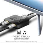 Adaptér (splitter) HDMI 1-2 porty , s napájaním z USB, 4K, FULL HD, 3D – Obrázok 3