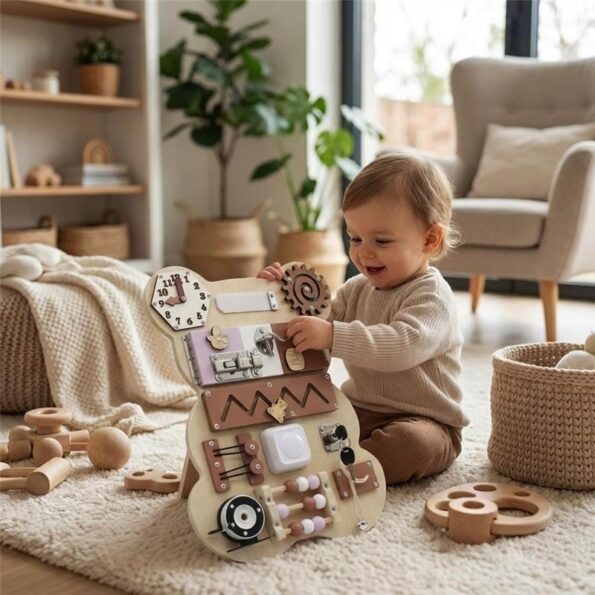 Aktivitná tabuľa Bear Montessori Baby Mix – Obrázok 6