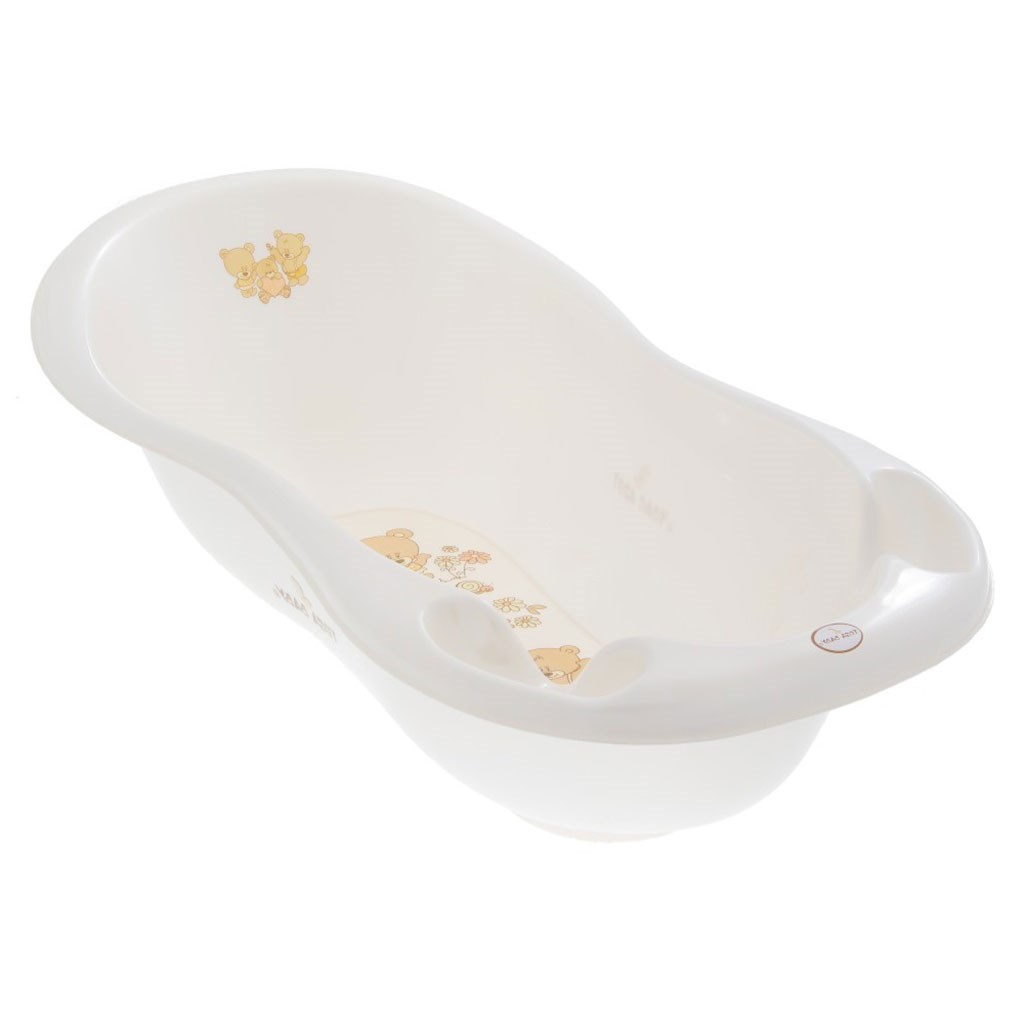 Anatomicka-vanicka-102-cm-medvedik-biely Anatomická vanička 102 cm medvedík biely – Obrázok 1