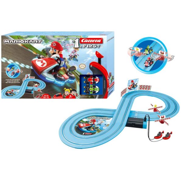 Autodráha Carrera FIRST Nintendo Mario Kart™- Mario and Yoshi 2,4 m – Obrázok 3
