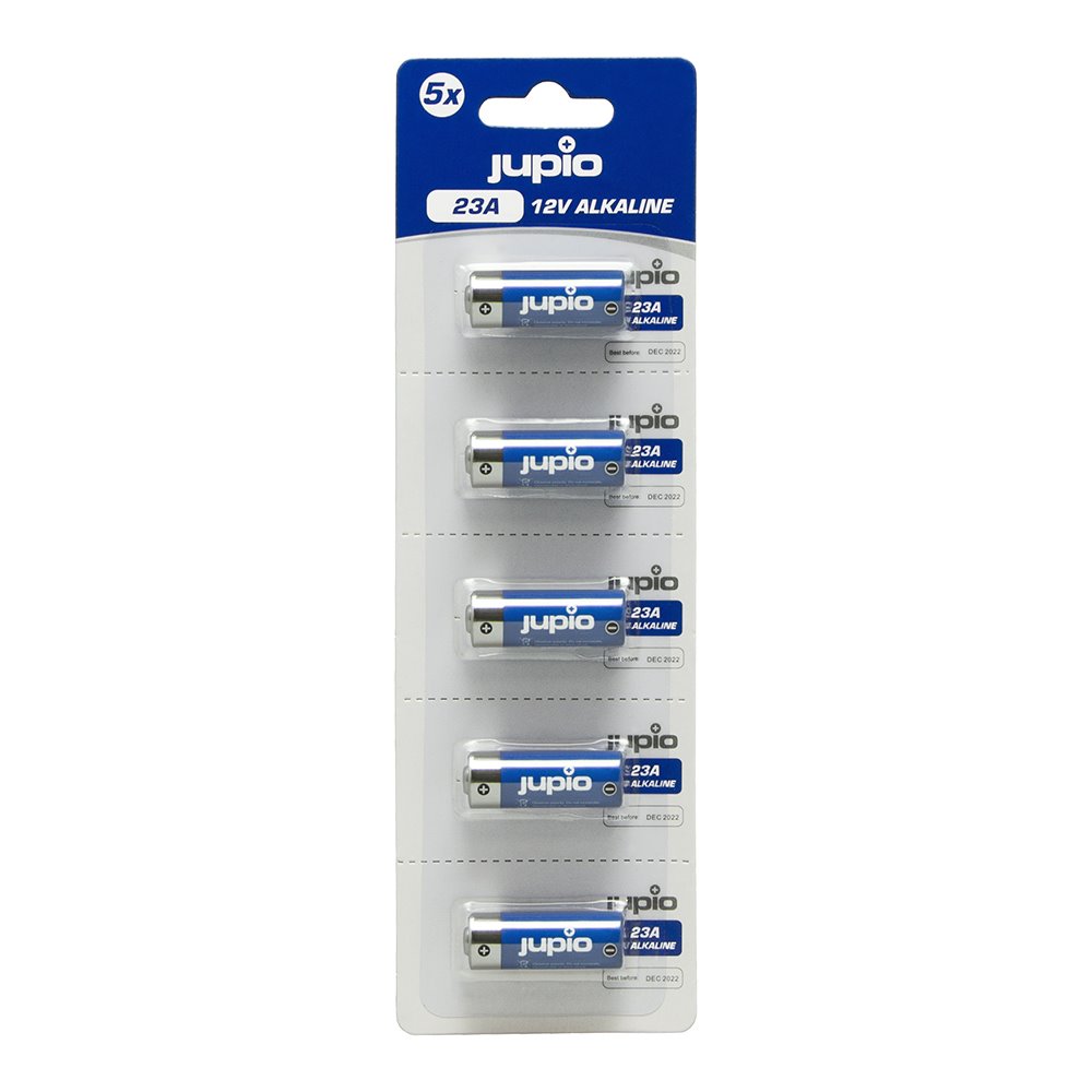 Bateria-Jupio-23A-MN21-V23GA-Alkaline-12-V-5-ks Batéria Jupio 23A (MN21, V23GA) Alkaline 12 V 5 ks – Obrázok 1