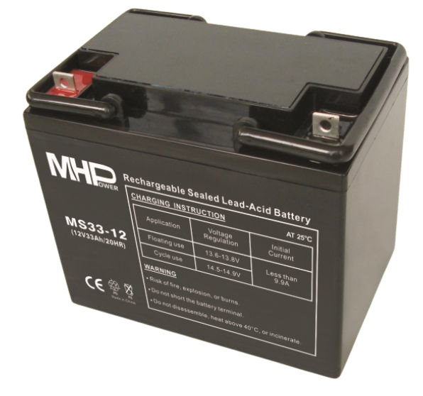 Bateria-MHPower-MS33-12-VRLA-AGM-12V33Ah Batéria MHPower MS33-12 VRLA AGM 12V/33Ah – Obrázok 1