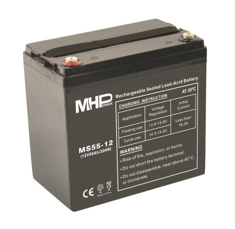 Bateria-MHPower-MS55-12-VRLA-AGM-12V55Ah Batéria MHPower MS55-12 VRLA AGM 12V/55Ah – Obrázok 1