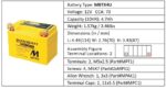 Batéria Motobatt MBTX4U 4,7Ah, 12V, 2 vývody – Obrázok 12