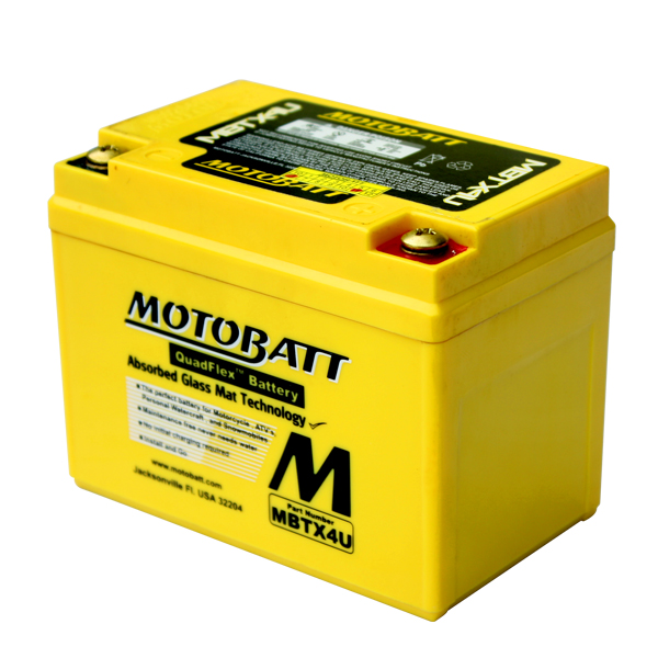 Bateria-Motobatt-MBTX4U-47Ah-12V-2-vyvody Batéria Motobatt MBTX4U 4,7Ah, 12V, 2 vývody – Obrázok 1