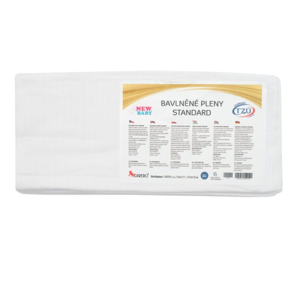 Bavlnené plienky NEW BABY 80x80 cm STANDARD 10 ks – Obrázok 2
