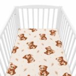 Bavlnené prestieradlo do postieľky New Baby Sweet baby bears 120x60 cm – Obrázok 2