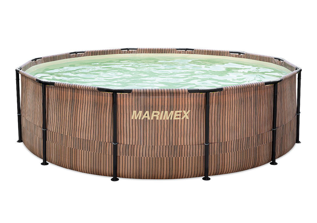 Bazen-Marimex-Florida-457x132m-so-skimmerom-–-dekor-TEAK-–poskodeny-obal Bazén Marimex Florida 4,57x1,32m so skimmerom – dekor TEAK –poškodený obal – Obrázok 1