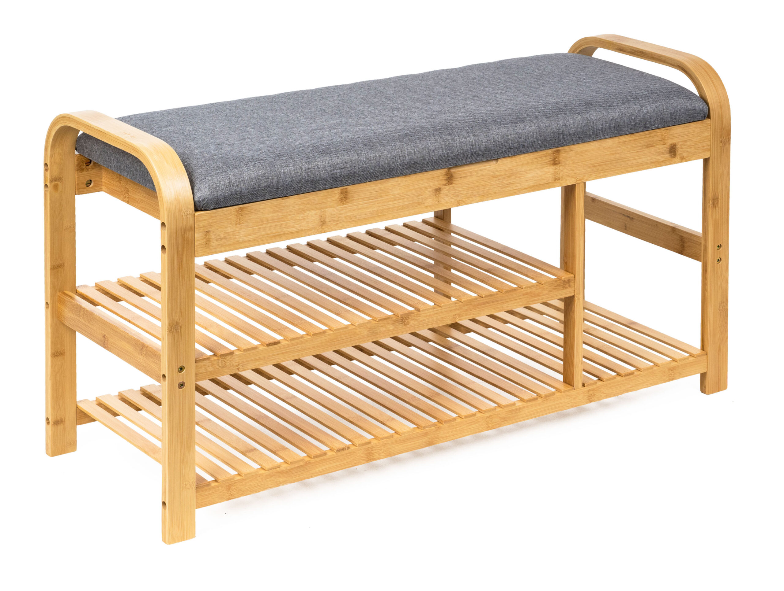 Botnik-G21-90-x-33-x-50-cm-bambusovy Botník G21 90 x 33 x 50 cm, bambusový – Obrázok 1