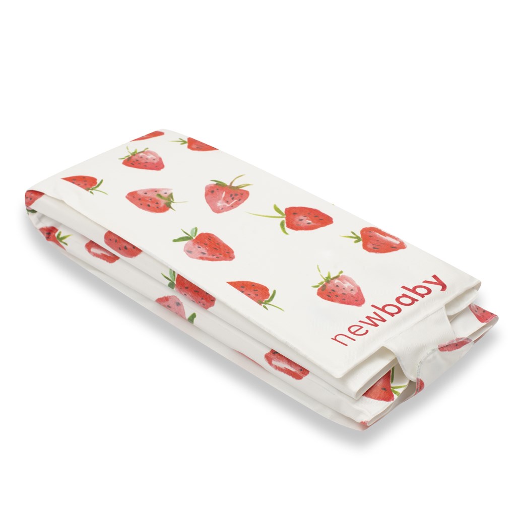Cestovna-podlozka-New-Baby-BASIC-Strawberry Cestovná podložka New Baby BASIC Strawberry – Obrázok 1