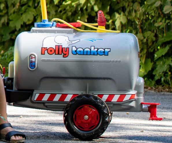 Cisternový voz s pumpou a striekačkou Rolly Toys sivý – Obrázok 7