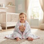 Detská deka New Baby 80x90 heart pink – Obrázok 2