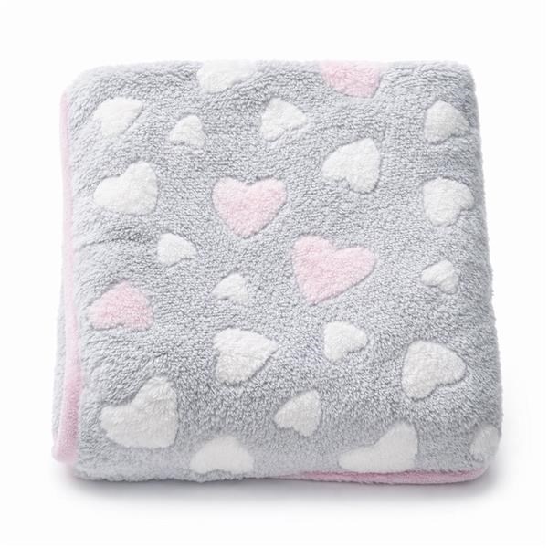 Detska-deka-New-Baby-80x90-heart-pink Detská deka New Baby 80x90 heart pink – Obrázok 1