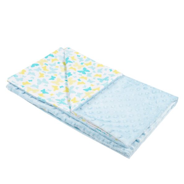 Detská deka z Minky New Baby modrá 80x102 cm – Obrázok 2