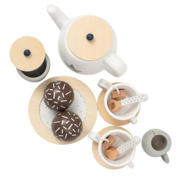 Detská drevená čajová súprava Montessori Baby Mix – Obrázok 3