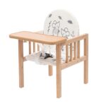 Detská drevená jedálenská stolička New Baby Jerry – Obrázok 3