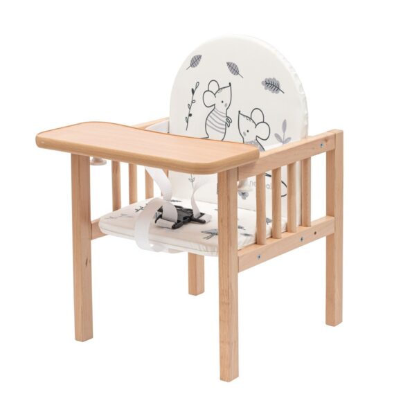 Detská drevená jedálenská stolička New Baby Jerry – Obrázok 3