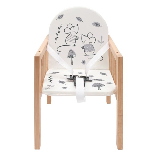 Detská drevená jedálenská stolička New Baby Jerry – Obrázok 4