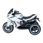 Detská elektrická motorka Baby Mix Rare biela – Obrázok 2