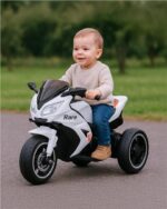 Detská elektrická motorka Baby Mix Rare biela – Obrázok 11