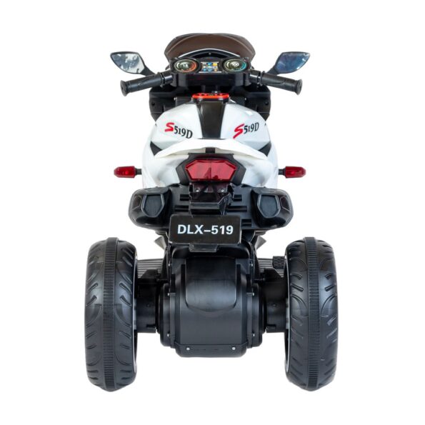 Detská elektrická motorka Baby Mix Rare biela – Obrázok 3