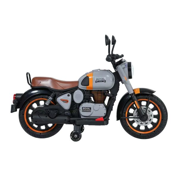 Detská elektrická motorka Baby Mix Rider sivá – Obrázok 2
