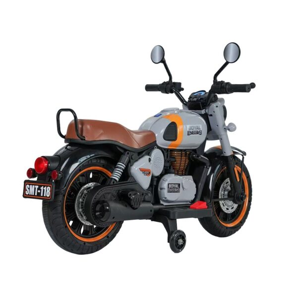 Detská elektrická motorka Baby Mix Rider sivá – Obrázok 3