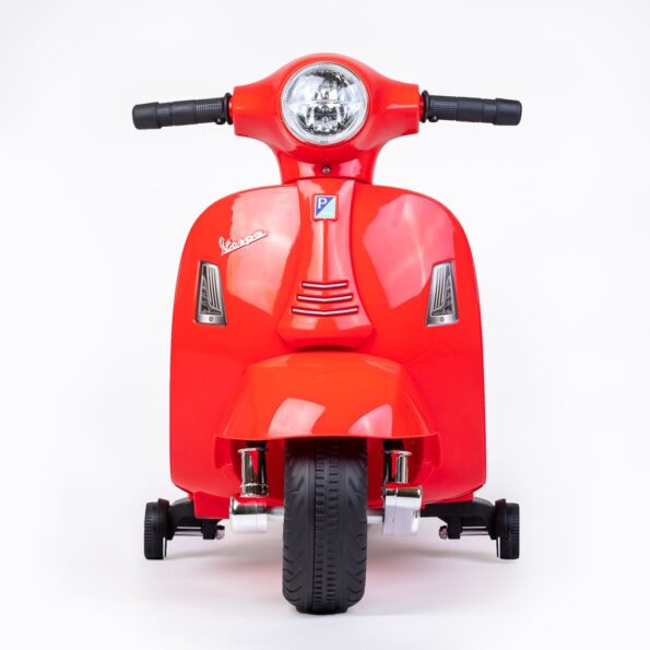Detská elektrická motorka Baby Mix Vespa červená – Obrázok 2